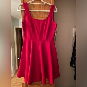 NWT Red fit and flare style Lulus dress